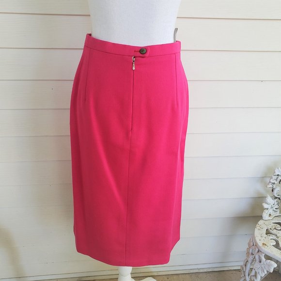 60s Style Hot Pink Jacket / Skirt Suit Set German Made - Picture 9 of 16
